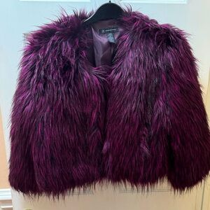 Faux Fur Cropped Coat